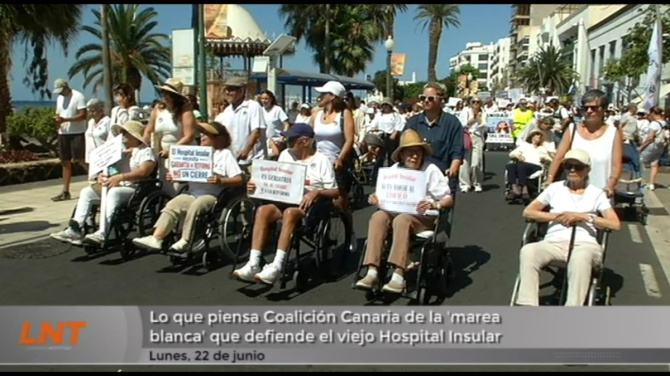 Lo que piensa CC de la marea blanca que defiende el viejo Hospital Insular Lo que piensa CC de la marea blanca que defiende el viejo Hospital Insular