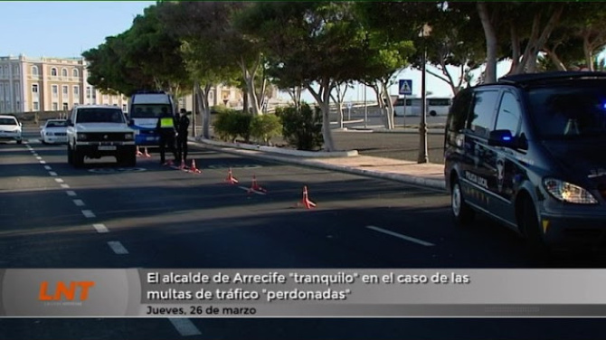 El alcalde de Arrecife "tranquilo" en el caso de las multas de tráfico "perdonadas"