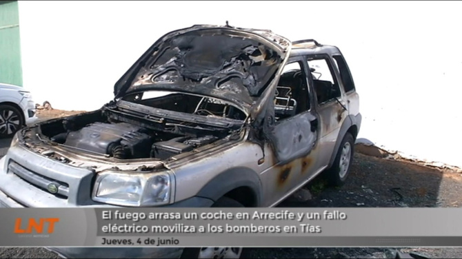 Mil litros de agua para sofocar un incendio que se está investigando